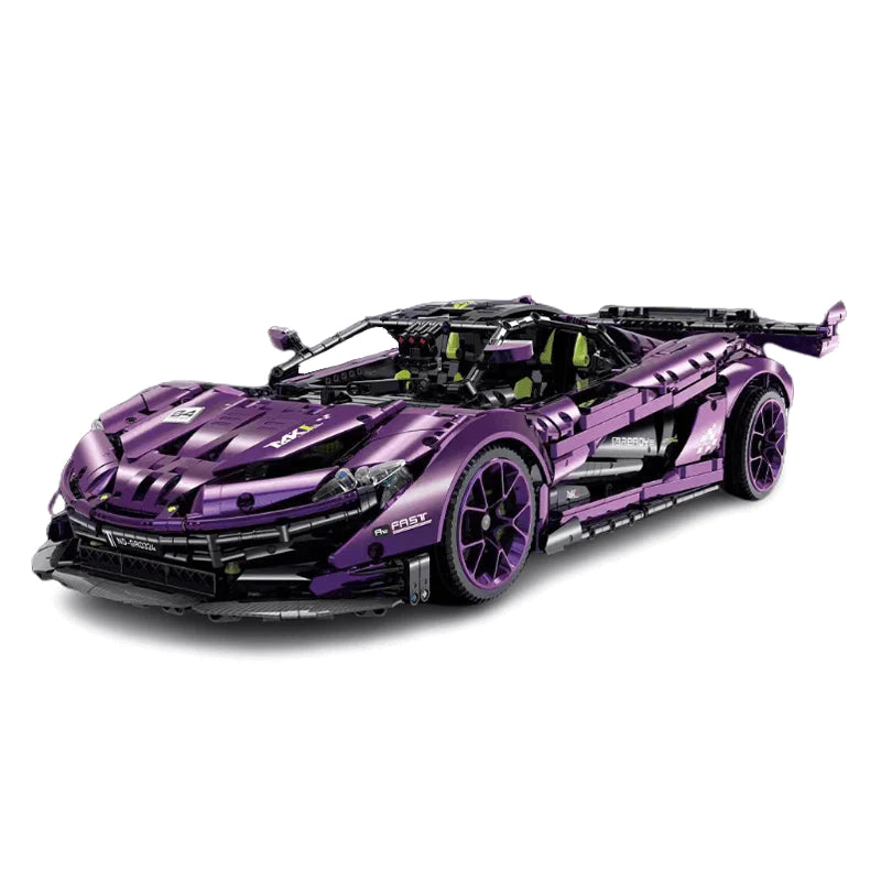 Super voiture de sport violette anglaise -3568 pièces