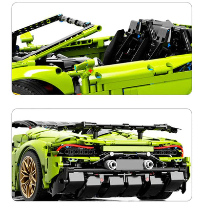 Italian Neon Green Sports Car - 3588pcs