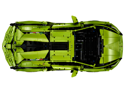 Italian Neon Green Super Sport Car - 3696pcs