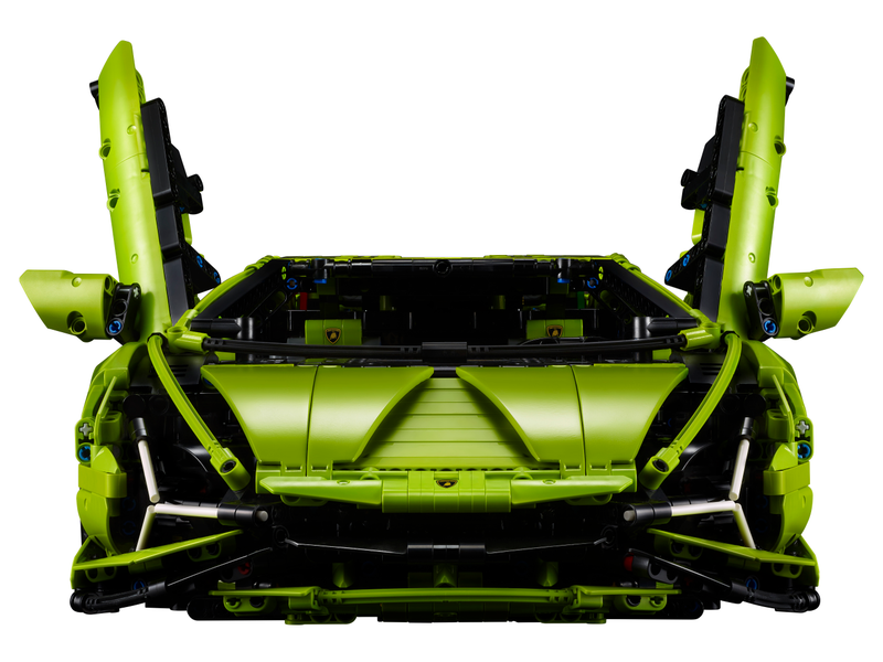 Italian Neon Green Super Sport Car - 3696pcs