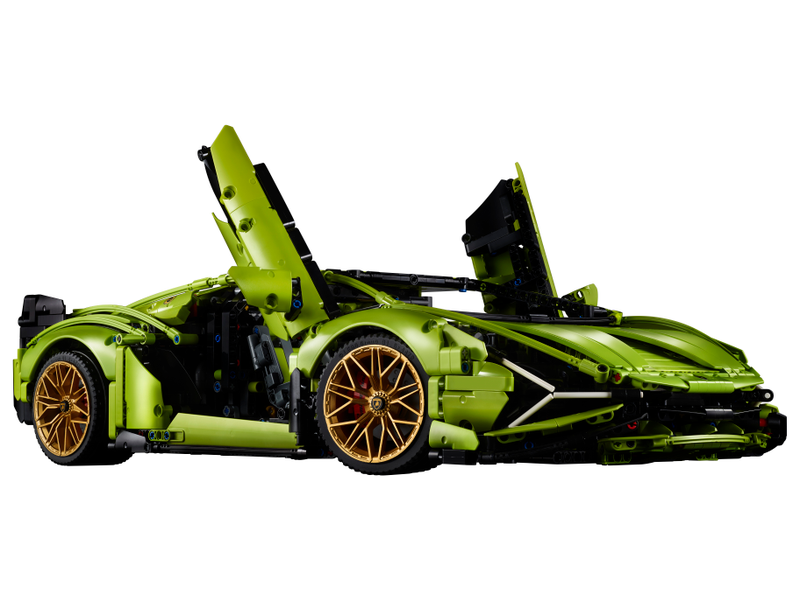 Italian Neon Green Super Sport Car - 3696pcs