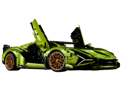 Italian Neon Green Super Sport Car - 3696pcs