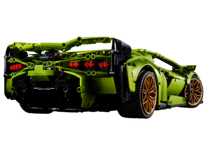 Italian Neon Green Super Sport Car - 3696pcs