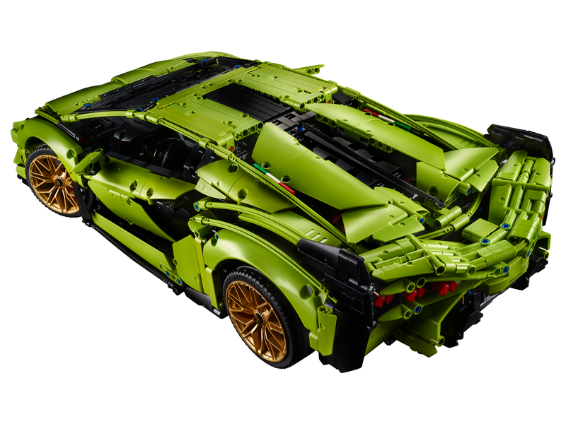 Italian Neon Green Super Sport Car - 3696pcs