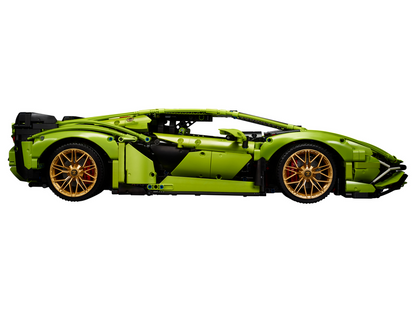 Italian Neon Green Super Sport Car - 3696pcs