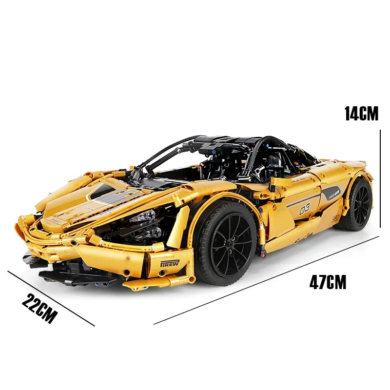 English Yellow Sports Car -3148pcs