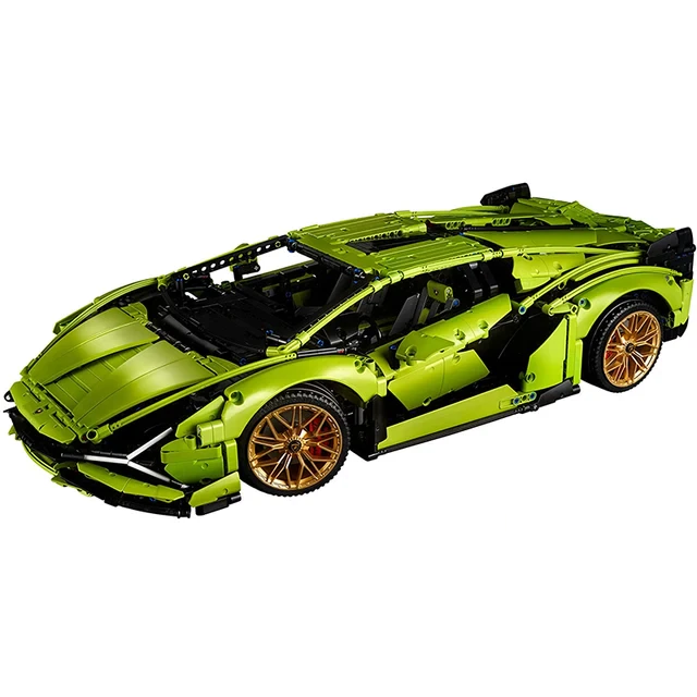 Italian Neon Green Super Sport Car - 3696pcs