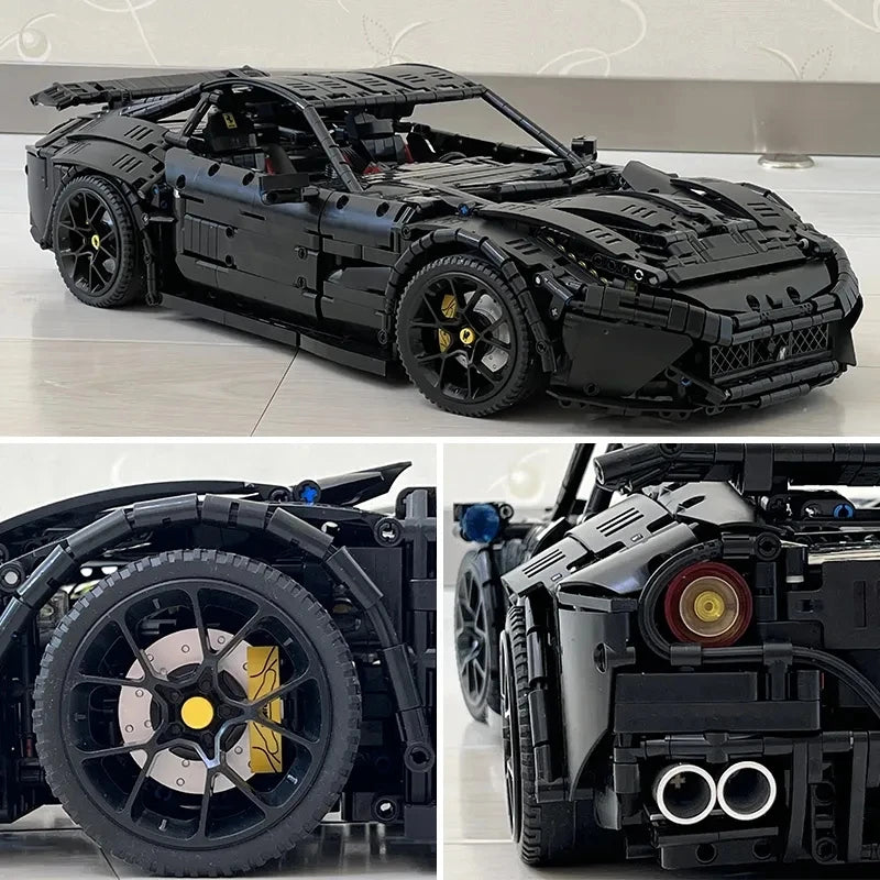 Italian Black Super Sport Car - 3097pcs