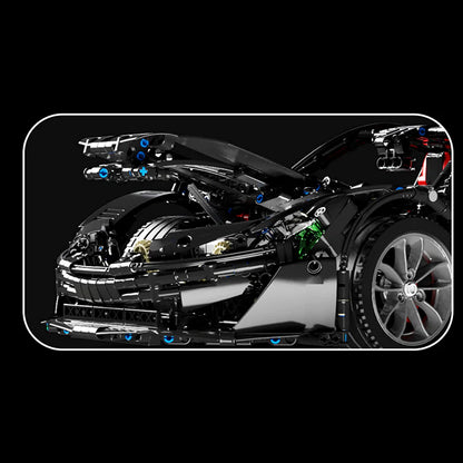 English Black Super Sport Car - 3677pcs