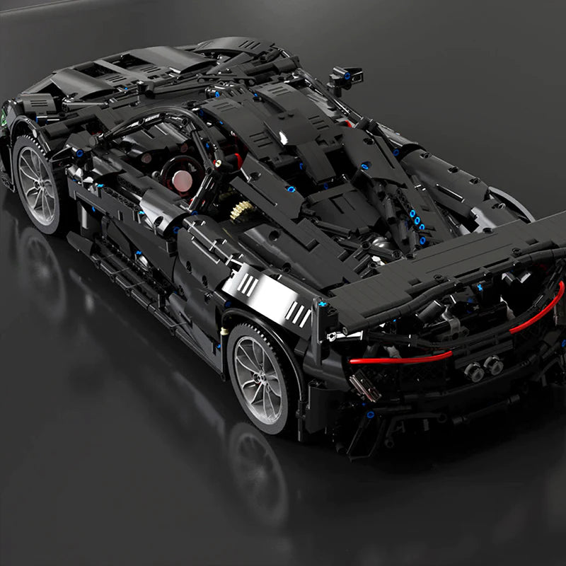 English Black Super Sport Car - 3677pcs