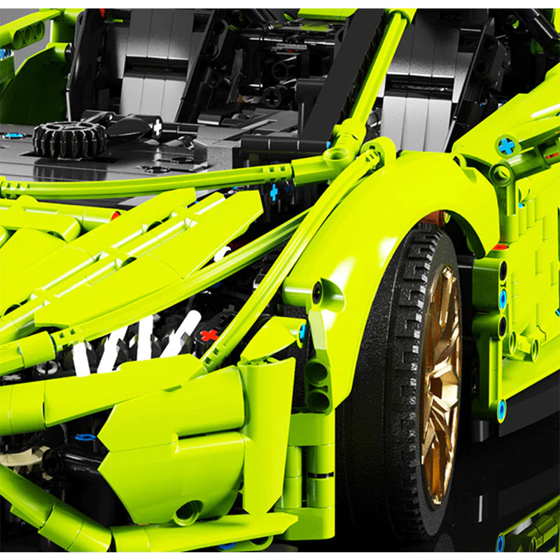 Italian Neon Green Sports Car - 3588pcs