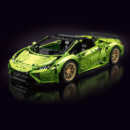 Italian Neon Green Sports Car - 3588pcs