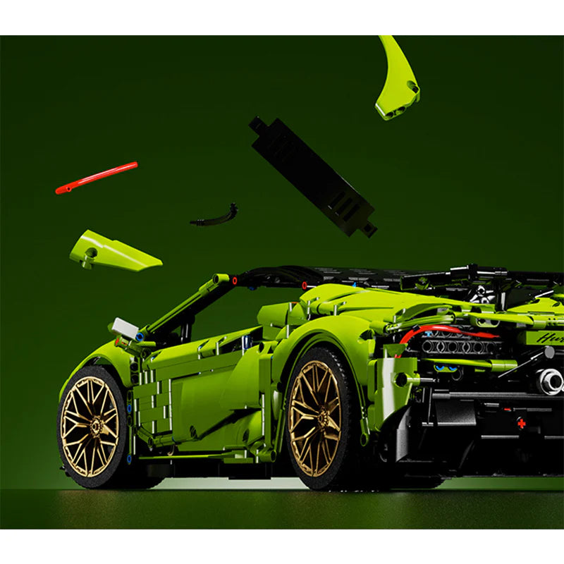 Italian Neon Green Sports Car - 3588pcs