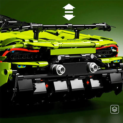 Italian Neon Green Sports Car - 3588pcs